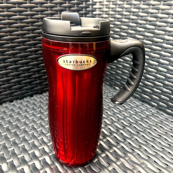 Starbucks Kitchen Rare Starbucks Insulated Travel Mug In Red